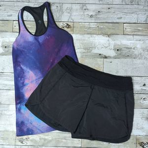 Ivivva galaxy racerback and speed up shorts bundle